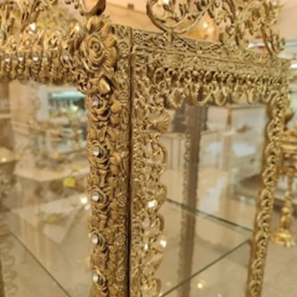 تصویر 1 از قیمت بوفه برنزی گل رز با کیفیت ارزان + خرید عمده